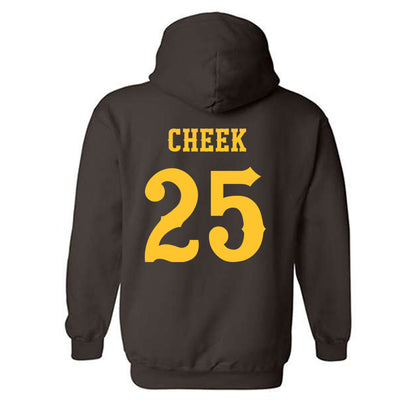 Wyoming - NCAA Football : Brooklyn Cheek - Classic Shersey Hooded Sweatshirt-1