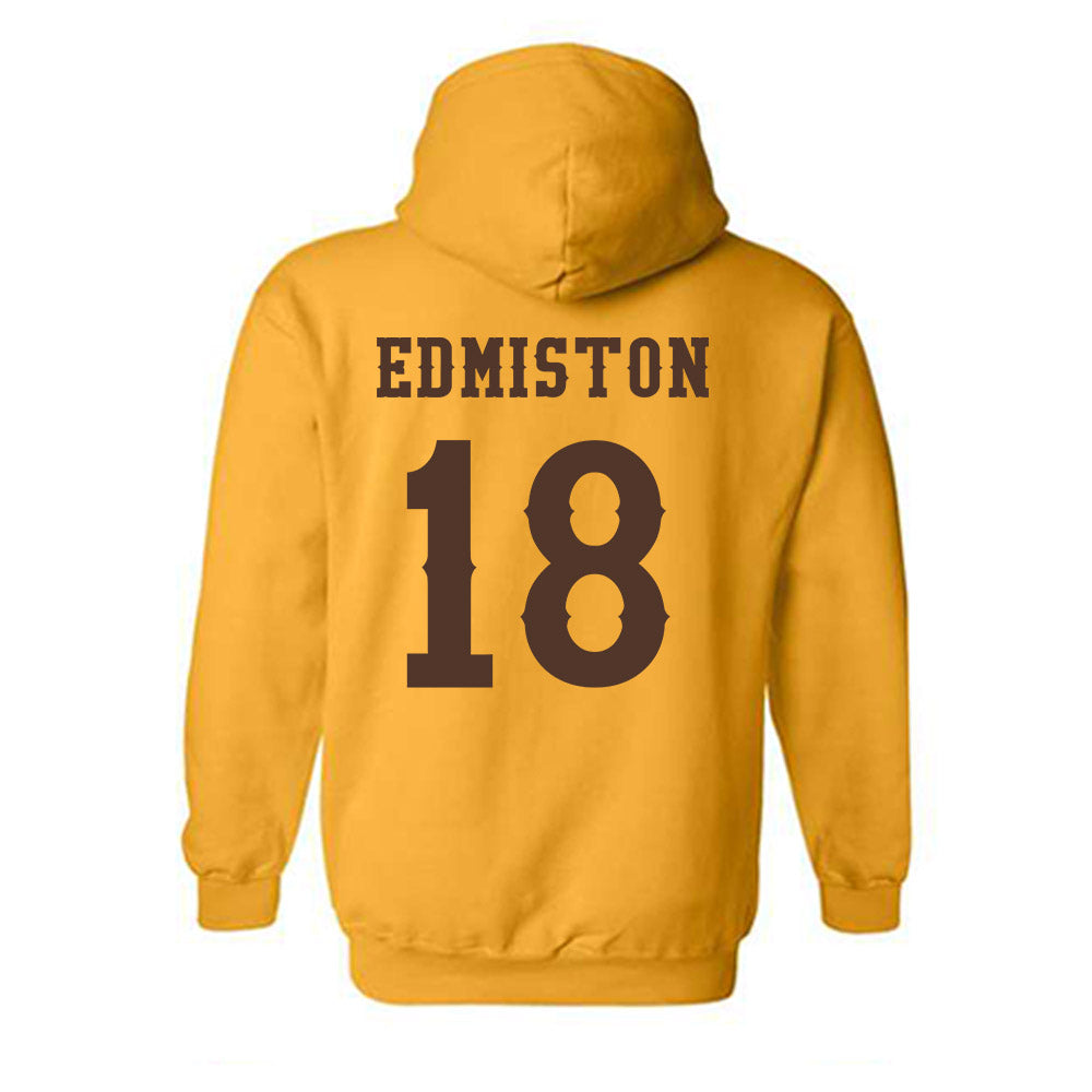 Wyoming - NCAA Football : Bart Edmiston - Classic Shersey Hooded Sweatshirt-1