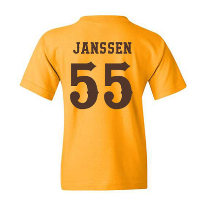 Wyoming - NCAA Football : Kalvin Janssen - Classic Shersey Youth T-Shirt-1