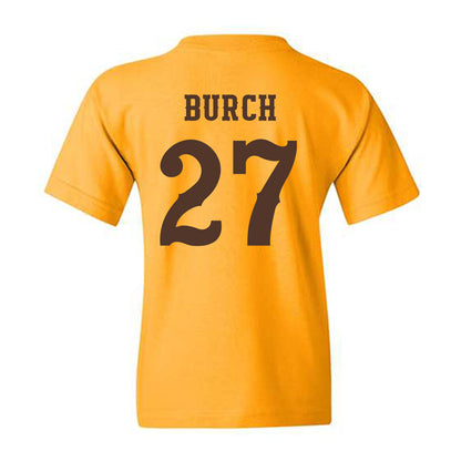Wyoming - NCAA Football : Dontae Burch - Classic Shersey Youth T-Shirt-1
