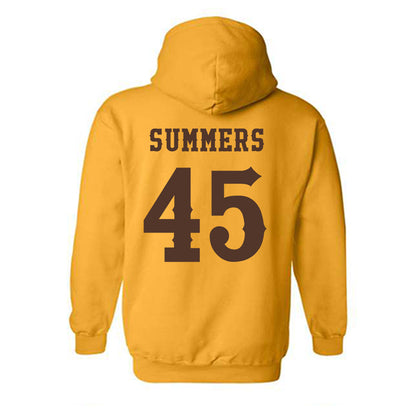 Wyoming - NCAA Men's Basketball : Neil Summers - Classic Shersey Hooded Sweatshirt-1