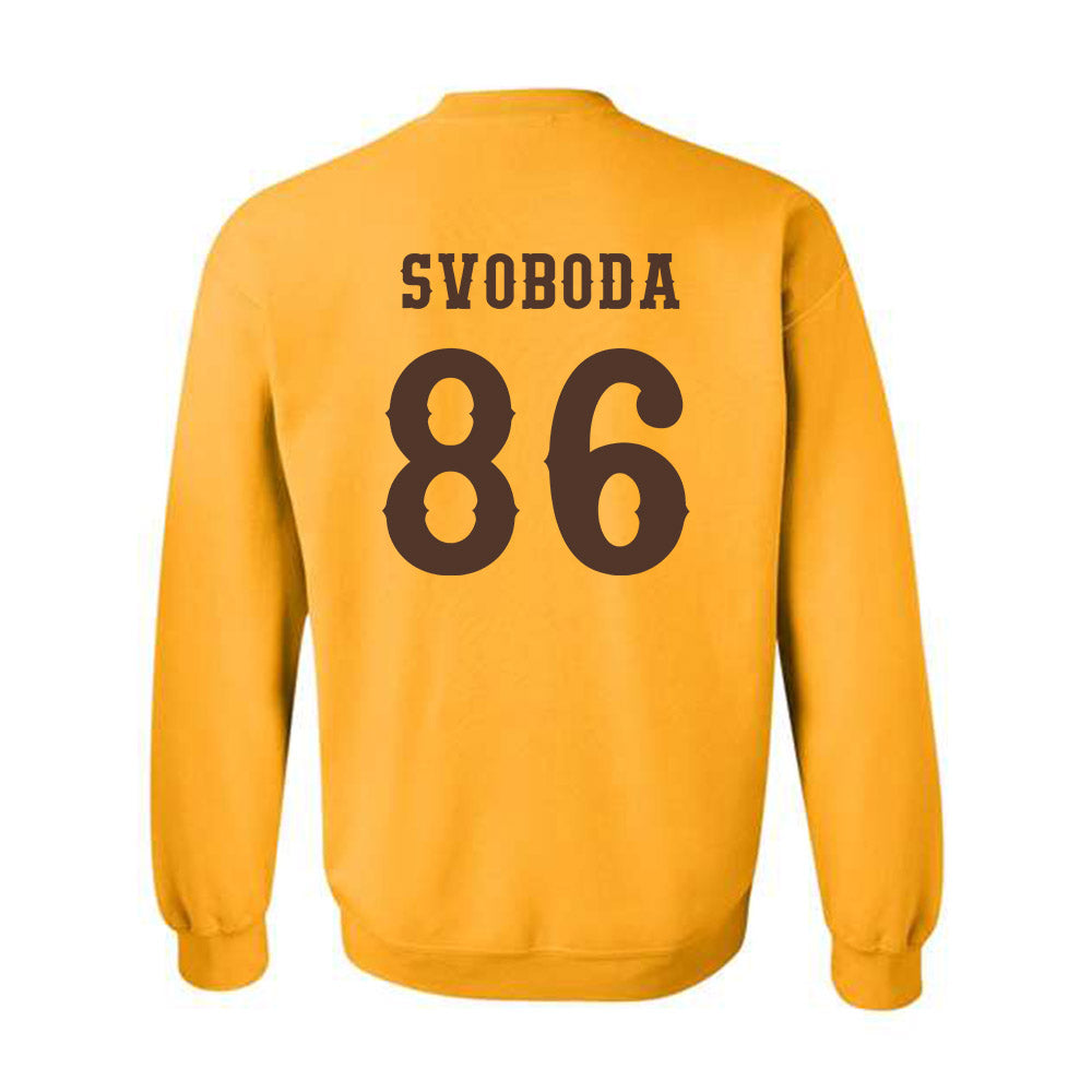 Wyoming - NCAA Football : Evan Svoboda - Classic Shersey Crewneck Sweatshirt-1