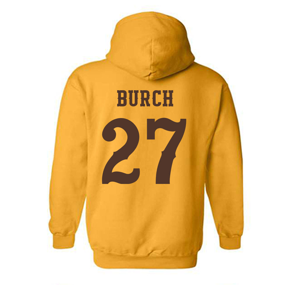 Wyoming - NCAA Football : Dontae Burch - Classic Shersey Hooded Sweatshirt-1