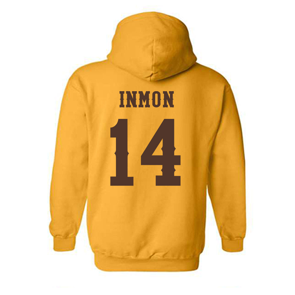 Wyoming - NCAA Football : Bj Inmon - Classic Shersey Hooded Sweatshirt-1