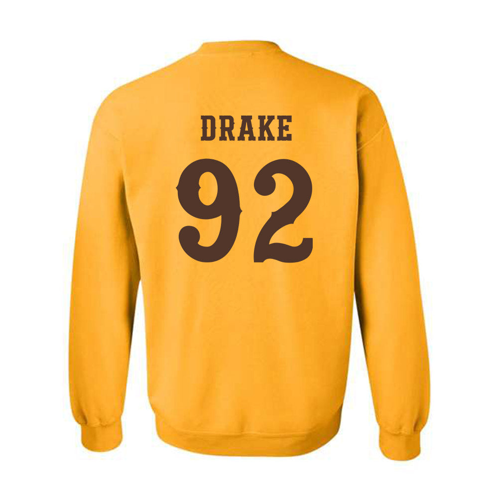 Wyoming - NCAA Football : Dante Drake - Classic Shersey Crewneck Sweatshirt-1