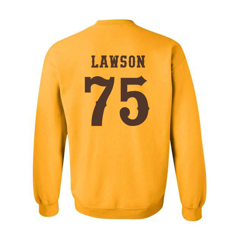 Wyoming - NCAA Football : Cooper Lawson - Classic Shersey Crewneck Sweatshirt-1