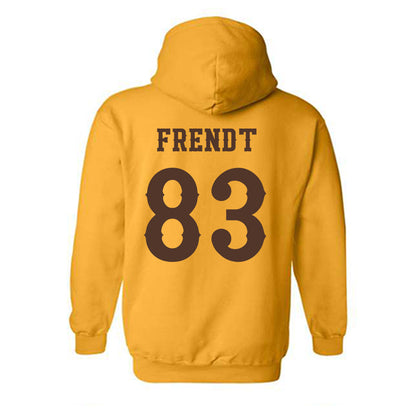 Wyoming - NCAA Football : Kyle Frendt - Classic Shersey Hooded Sweatshirt-1