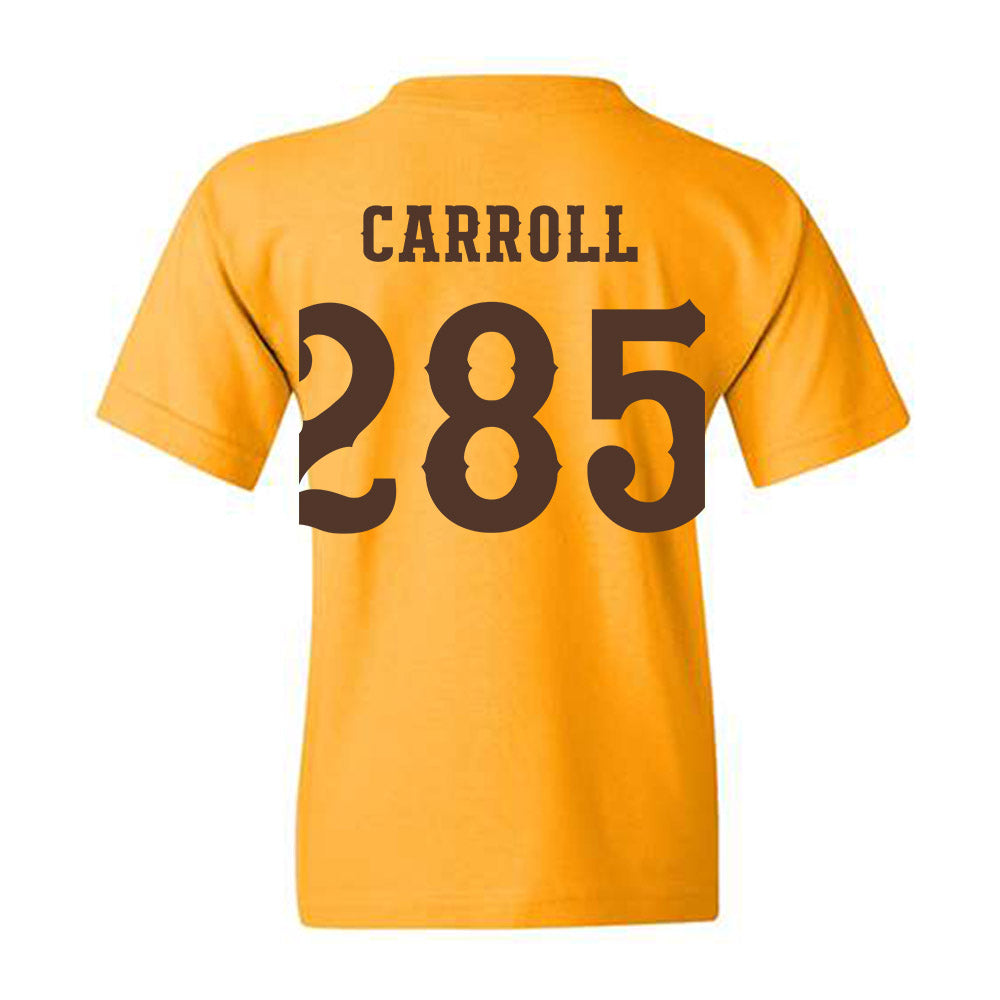 Wyoming - NCAA Wrestling : Christian Carroll - Classic Shersey Youth T-Shirt-1