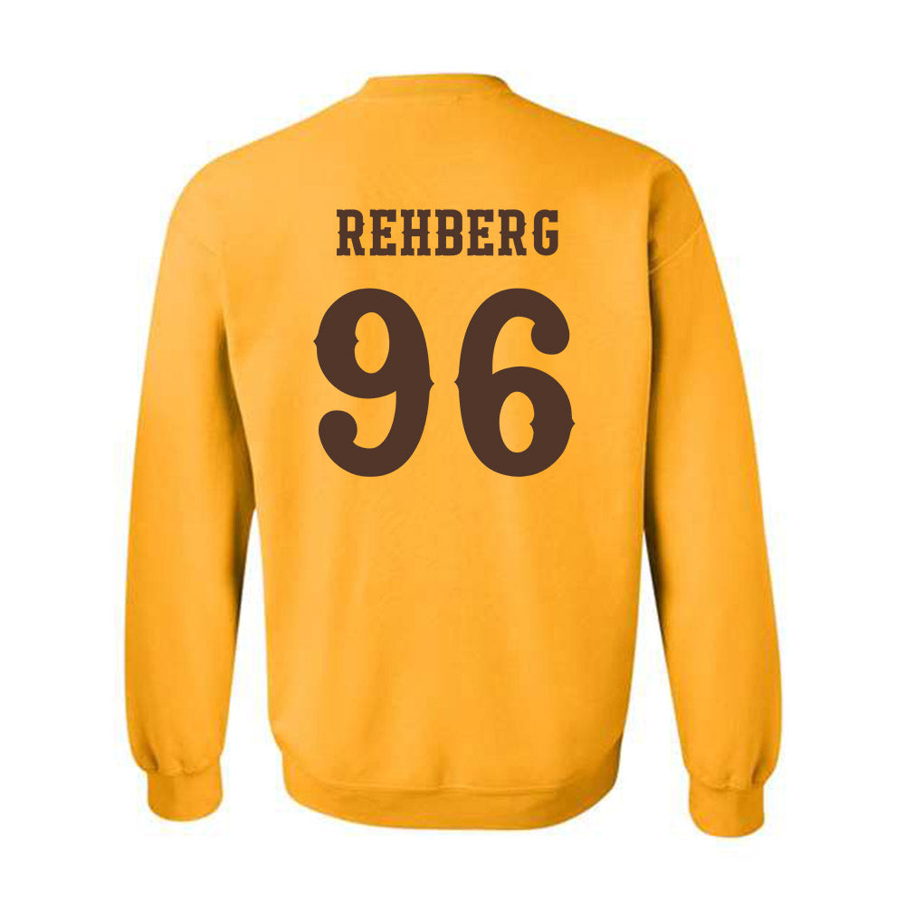 Wyoming - NCAA Football : Henry Rehberg - Classic Shersey Crewneck Sweatshirt-1
