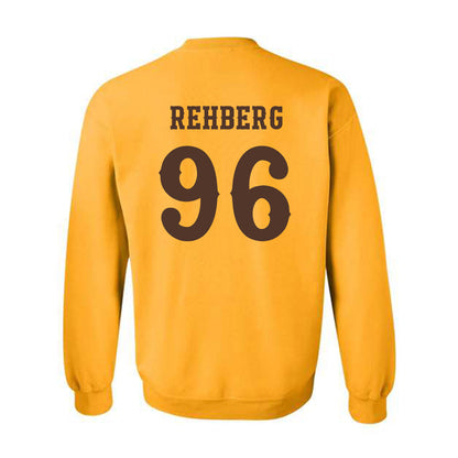 Wyoming - NCAA Football : Henry Rehberg - Classic Shersey Crewneck Sweatshirt-1
