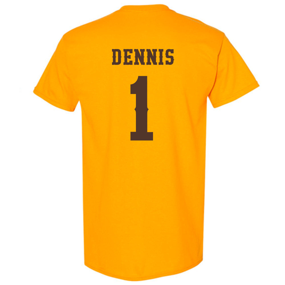 Wyoming - NCAA Men's Basketball : Damarion Dennis - Classic Shersey T-Shirt-1