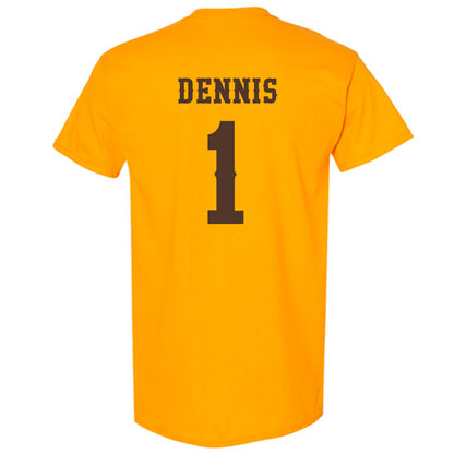 Wyoming - NCAA Men's Basketball : Damarion Dennis - Classic Shersey T-Shirt-1
