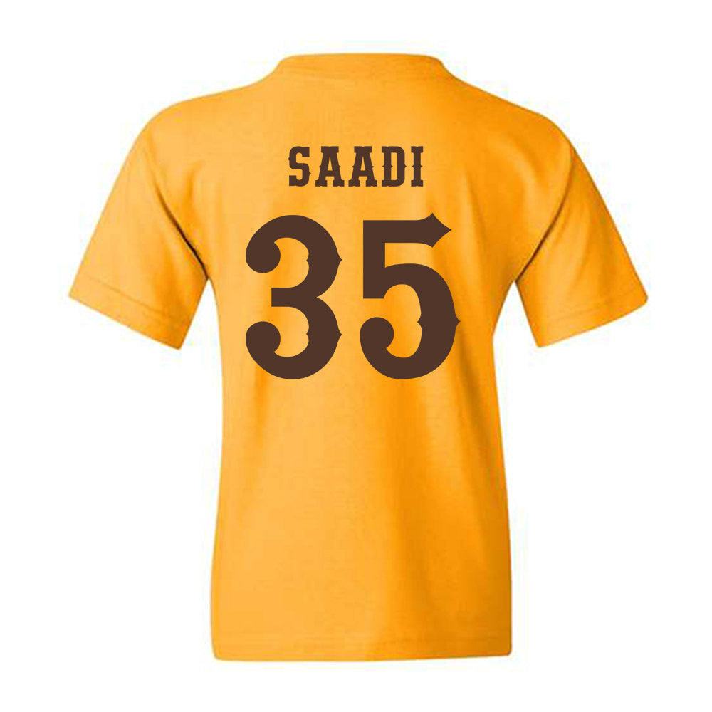 Wyoming - NCAA Men's Basketball : Simm-Marten Saadi - Classic Shersey Youth T-Shirt-1
