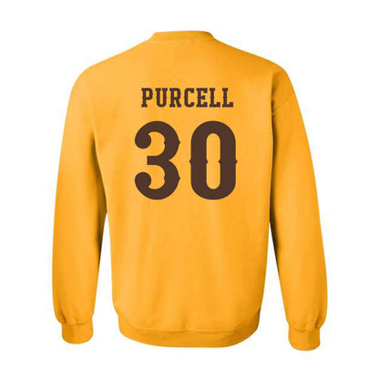Wyoming - NCAA Football : Lafai Purcell - Classic Shersey Crewneck Sweatshirt-1