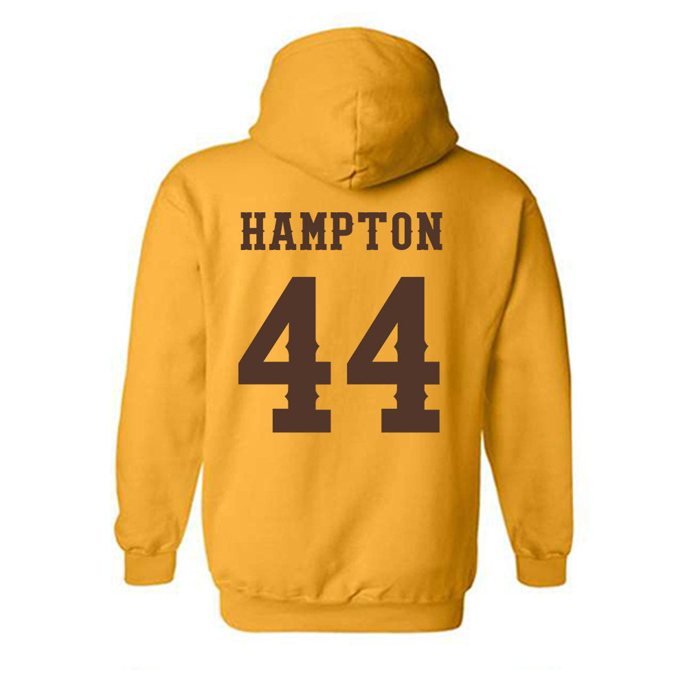Wyoming - NCAA Football : Tyler Hampton - Classic Shersey Hooded Sweatshirt-1