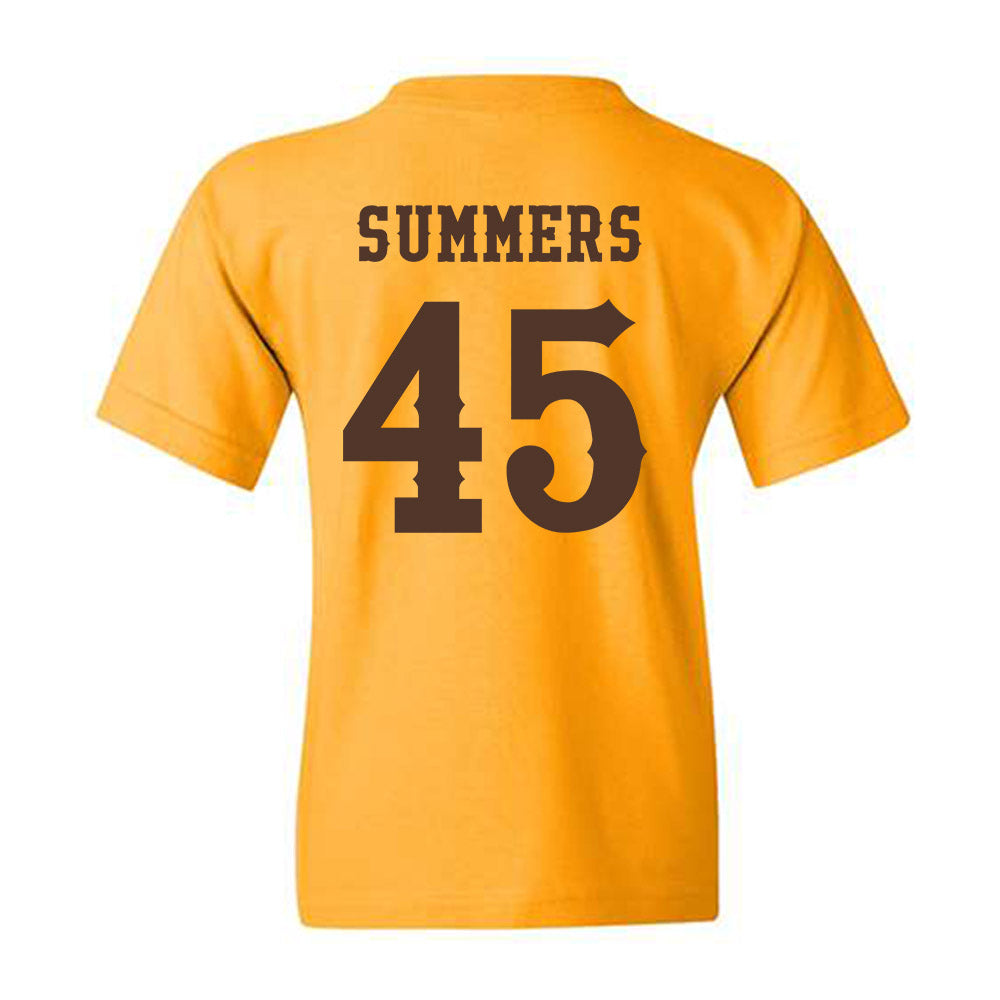 Wyoming - NCAA Men's Basketball : Neil Summers - Classic Shersey Youth T-Shirt-1