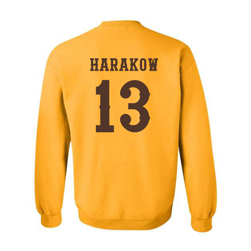 Wyoming - NCAA Men's Basketball : Adam Harakow - Classic Shersey Crewneck Sweatshirt-1