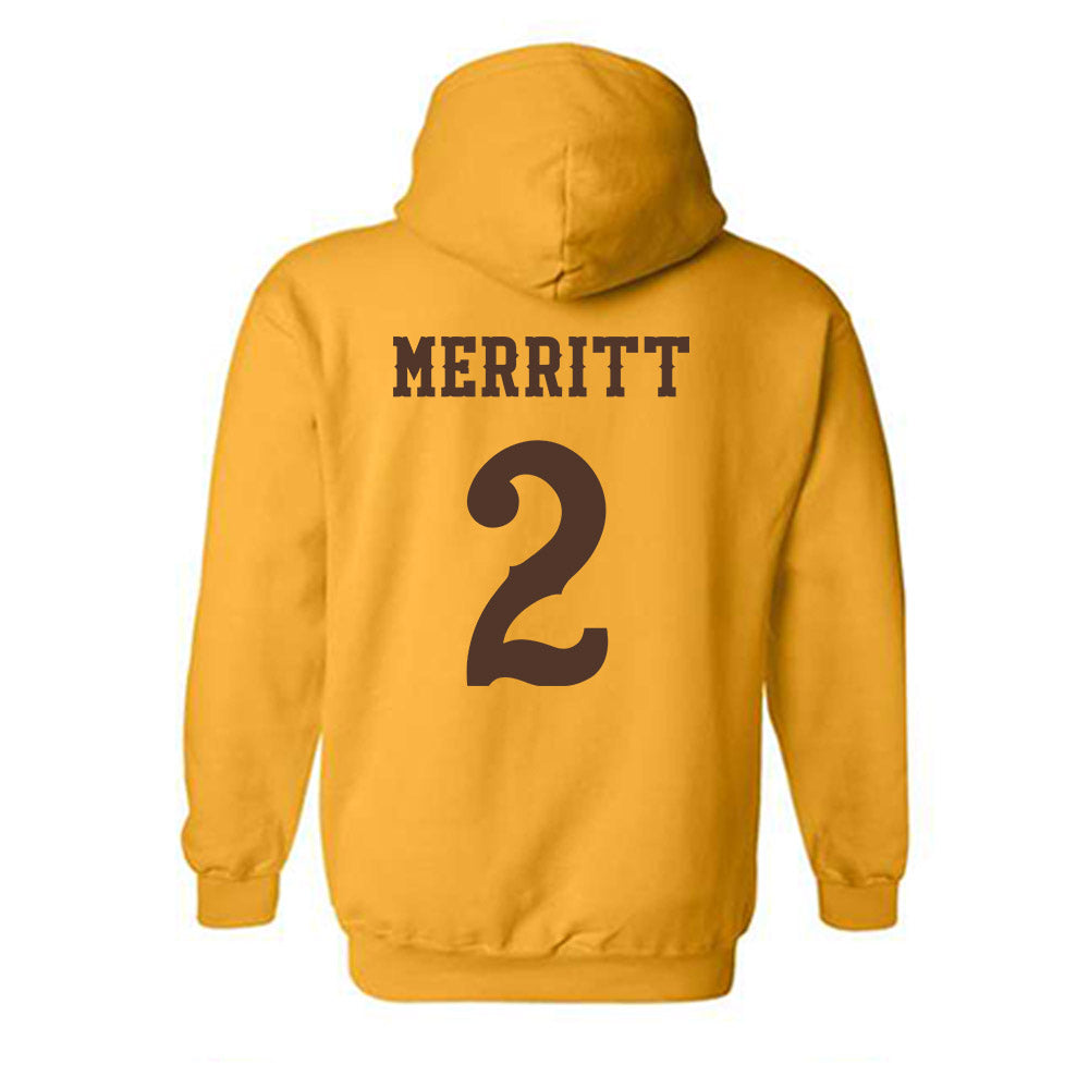 Wyoming - NCAA Football : Caleb Merritt - Classic Shersey Hooded Sweatshirt-1