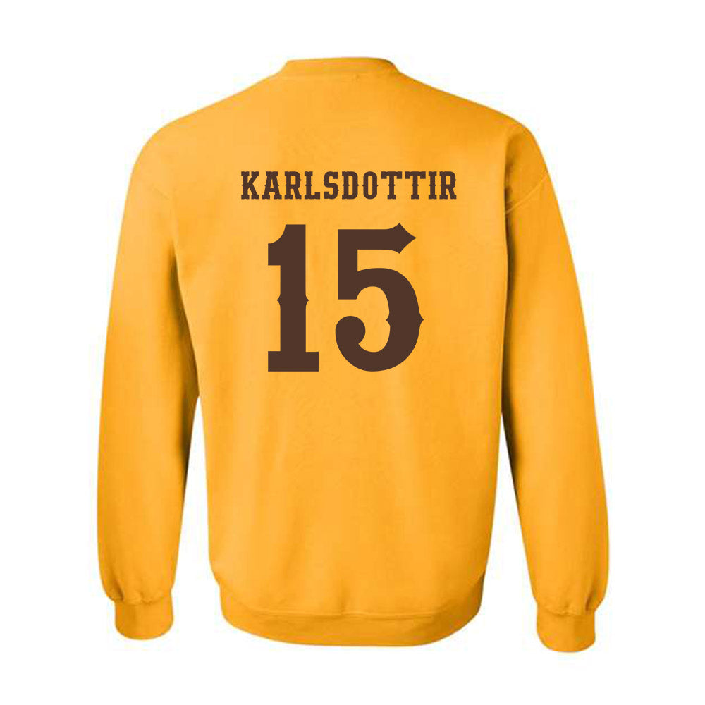 Wyoming - NCAA Women's Basketball : Heidur Karlsdottir - Classic Shersey Crewneck Sweatshirt-1