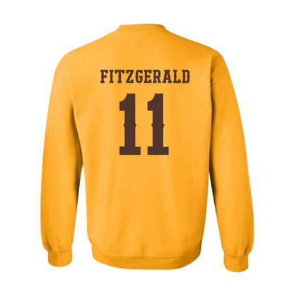 Wyoming - NCAA Football : Michael Fitzgerald - Classic Shersey Crewneck Sweatshirt-1