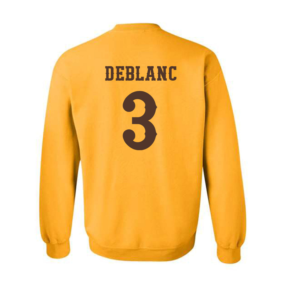 Wyoming - NCAA Football : Deion DeBlanc - Classic Shersey Crewneck Sweatshirt-1