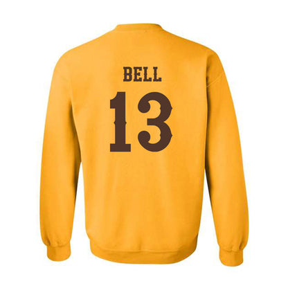 Wyoming - NCAA Football : Ian Bell - Classic Shersey Crewneck Sweatshirt-1