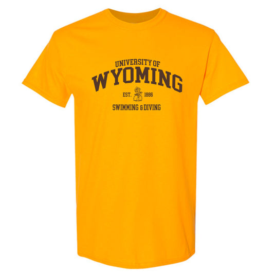 Wyoming - NCAA Men's Swimming & Diving : Simon Casey - Classic Shersey T-Shirt-0