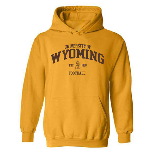 Wyoming - NCAA Football : Gary Rutherford - Classic Shersey Hooded Sweatshirt-0