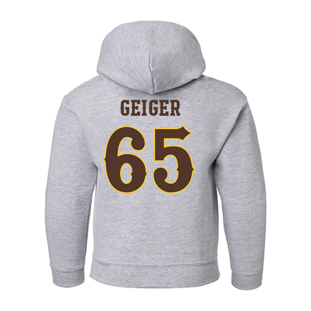 Wyoming - NCAA Football : Nathan Geiger - Classic Shersey Youth Hooded Sweatshirt