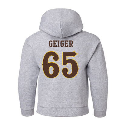 Wyoming - NCAA Football : Nathan Geiger - Classic Shersey Youth Hooded Sweatshirt