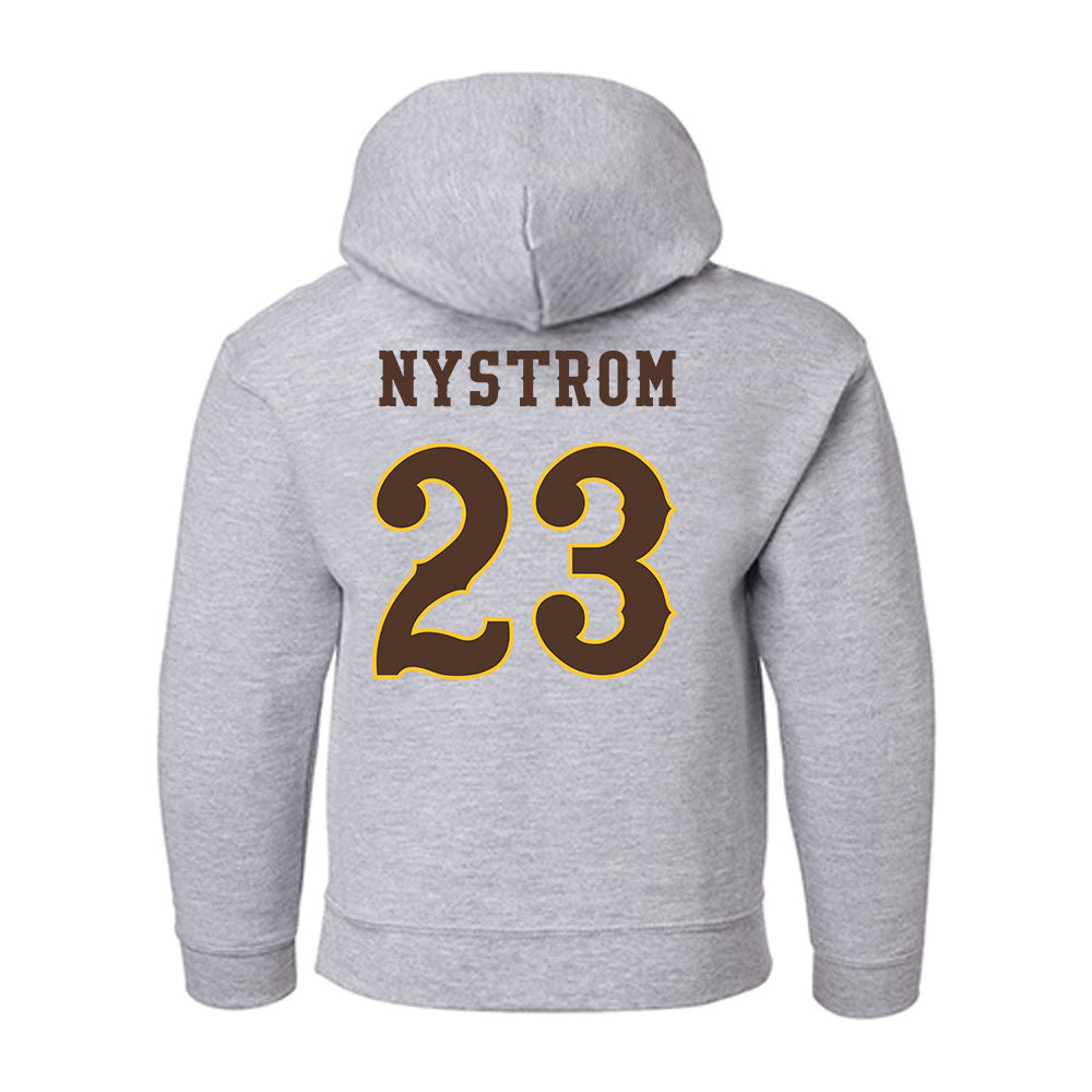 Wyoming - NCAA Football : Tyler Nystrom - Classic Shersey Youth Hooded Sweatshirt