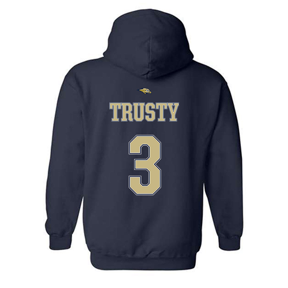 Oral Roberts - NCAA Women's Basketball : Anna Trusty - Sports Shersey Hooded Sweatshirt-1