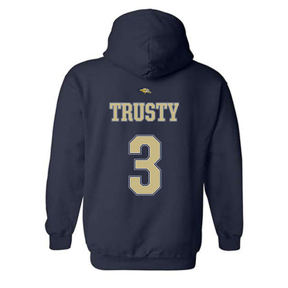 Oral Roberts - NCAA Women's Basketball : Anna Trusty - Sports Shersey Hooded Sweatshirt-1