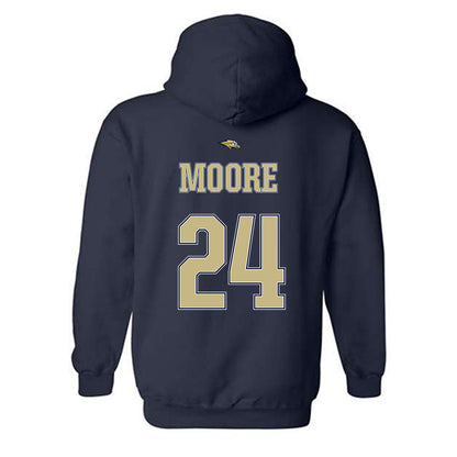 Oral Roberts - NCAA Men's Basketball : Josiah Moore - Sports Shersey Hooded Sweatshirt-1