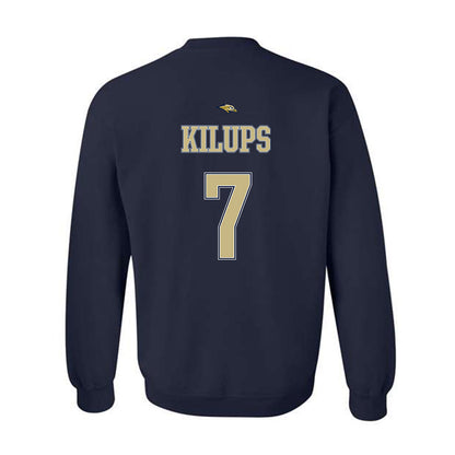 Oral Roberts - NCAA Men's Basketball : Martins Kilups - Sports Shersey Crewneck Sweatshirt-1