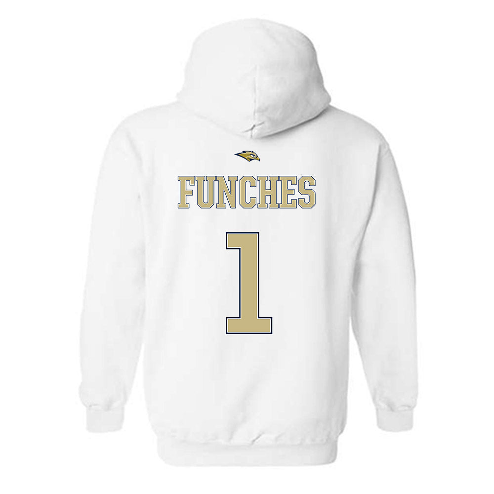 Oral Roberts - NCAA Women's Basketball : Zai Funches - Sports Shersey Hooded Sweatshirt-1