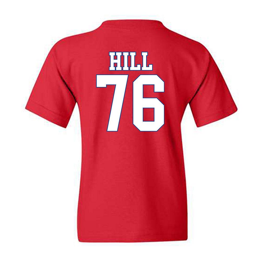 SMU - NCAA Football : Drew Hill - Youth T-Shirt-1