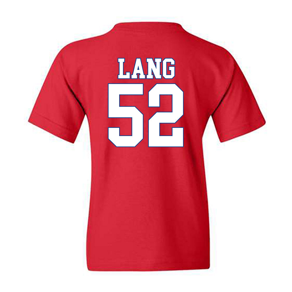 SMU - NCAA Football : Jahkai Lang - Youth T-Shirt-1