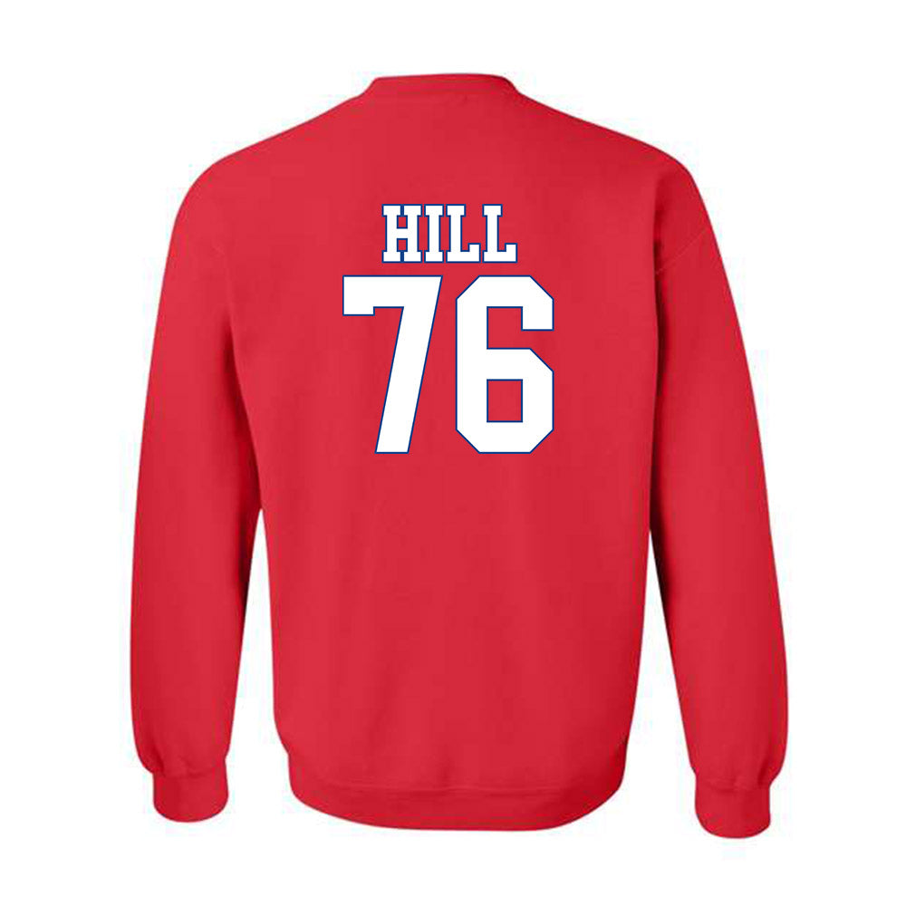 SMU - NCAA Football : Drew Hill - Crewneck Sweatshirt-1
