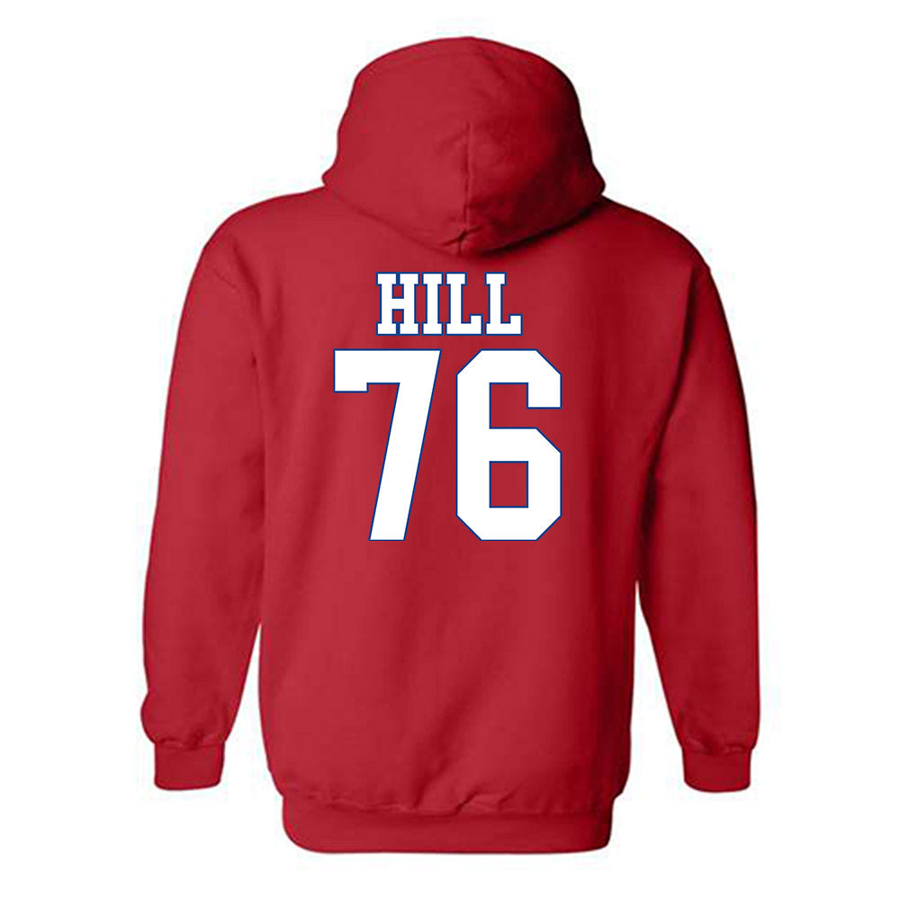 SMU - NCAA Football : Drew Hill - Hooded Sweatshirt-1