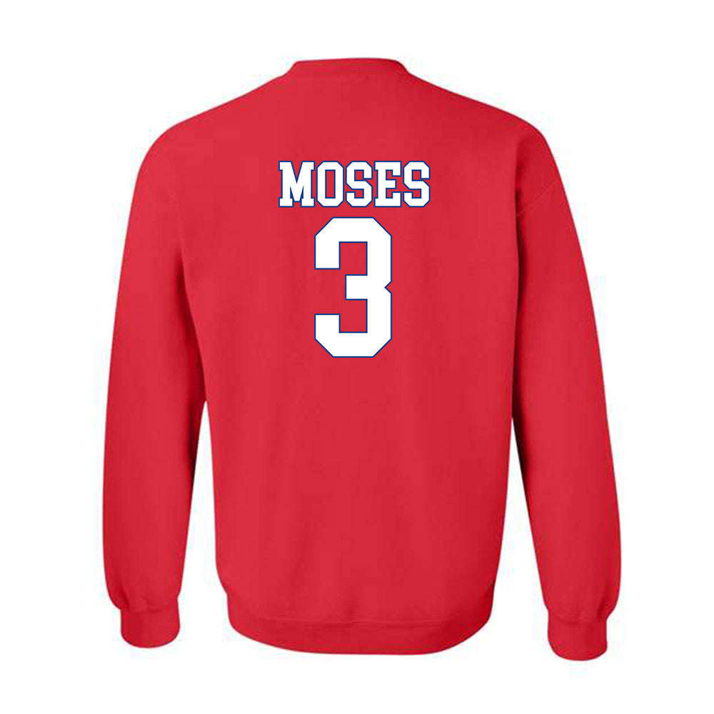 SMU - NCAA Football : Ahmaad Moses - Crewneck Sweatshirt-1