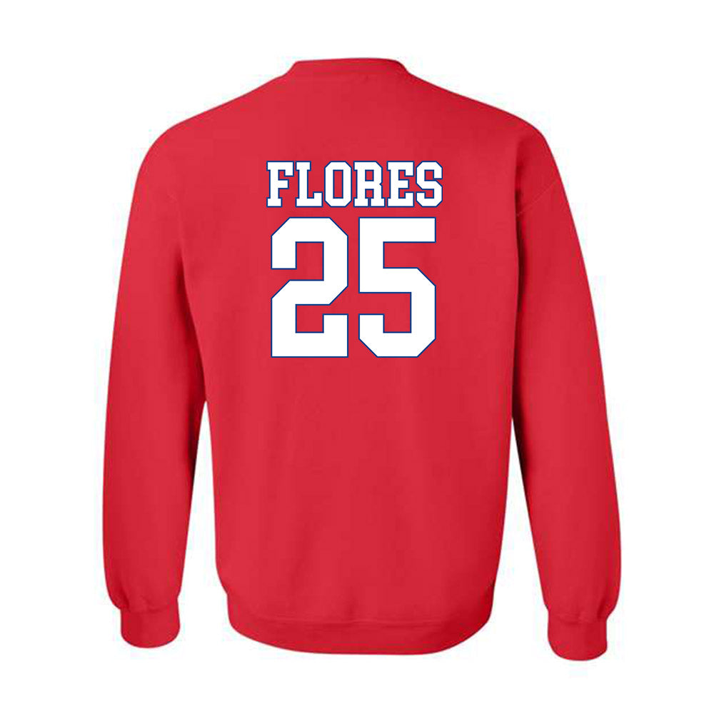 SMU - NCAA Men's Soccer : Luis Flores - Crewneck Sweatshirt-1