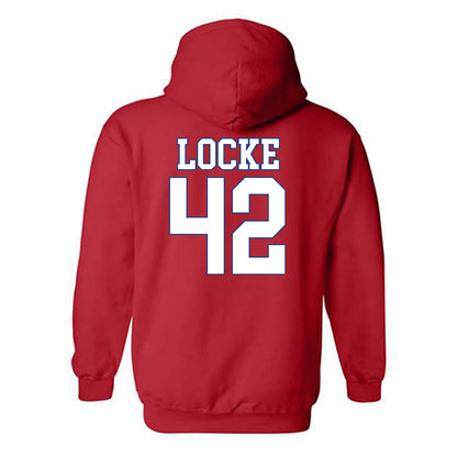 SMU - NCAA Football : Will Locke - Hooded Sweatshirt-1
