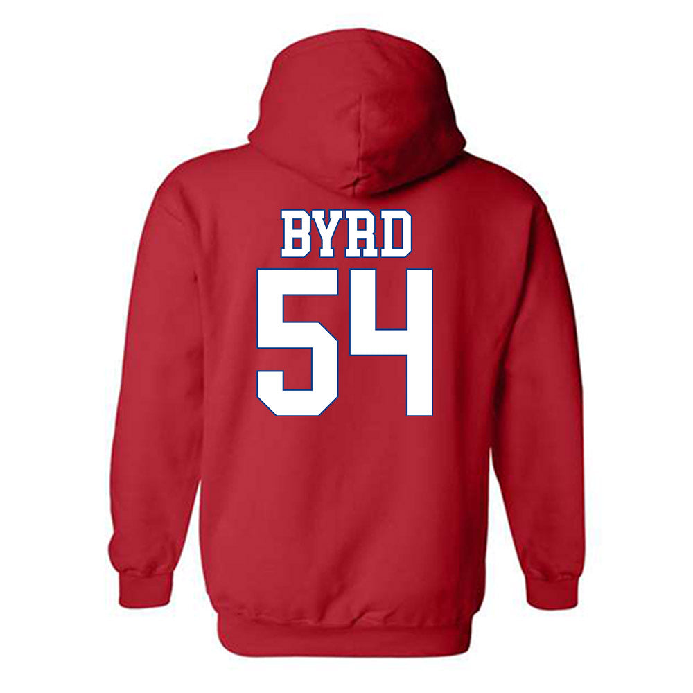 SMU - NCAA Football : Savion Byrd - Hooded Sweatshirt-1