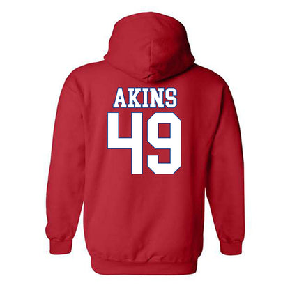 SMU - NCAA Football : nolan Akins - Hooded Sweatshirt-1