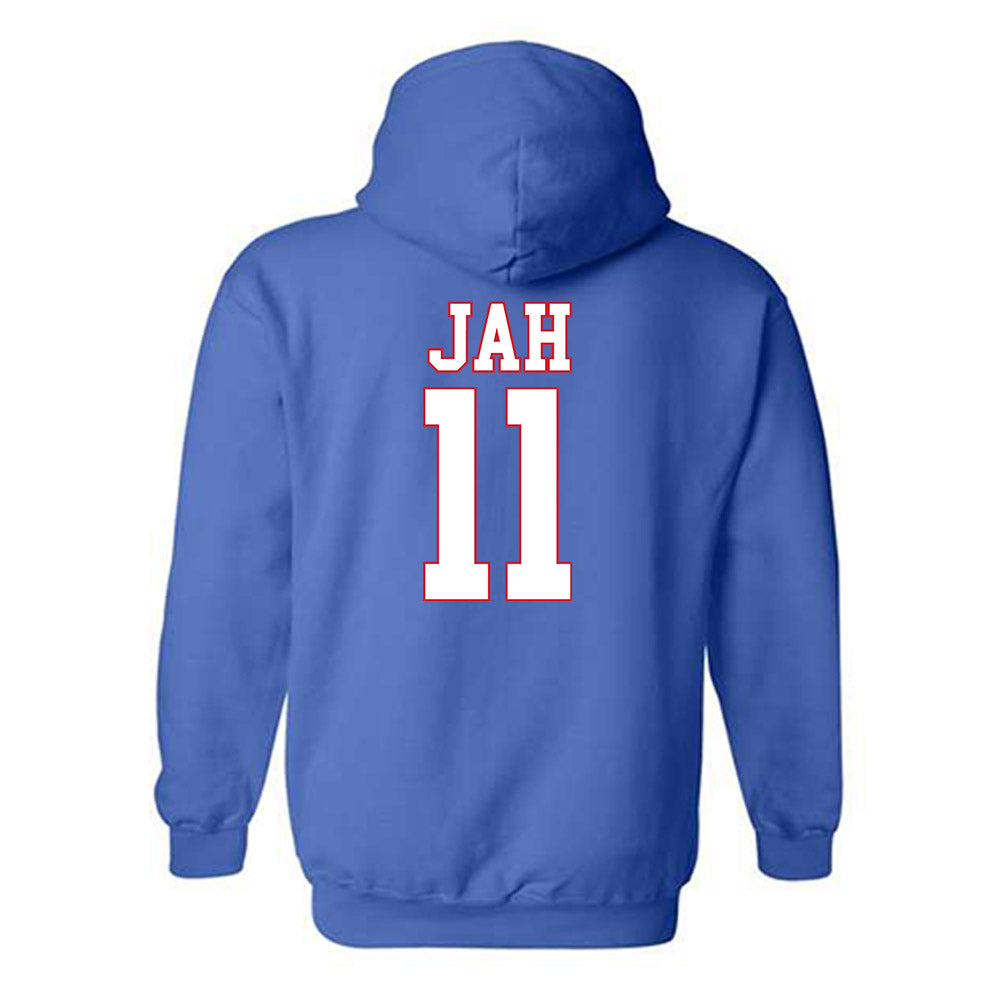 SMU - NCAA Women's Basketball : Sahnya Jah - Hooded Sweatshirt-1