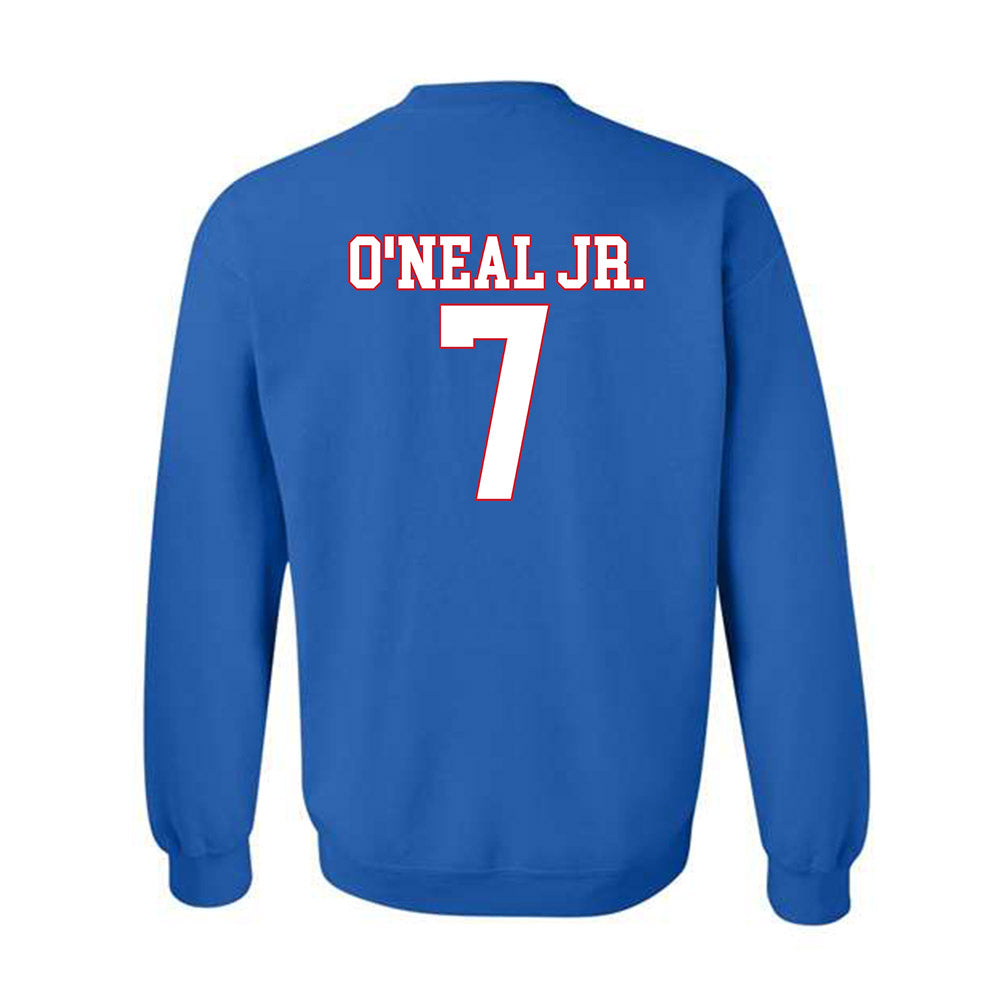 SMU - NCAA Men's Basketball : Jermaine O'Neal Jr. - Crewneck Sweatshirt-1