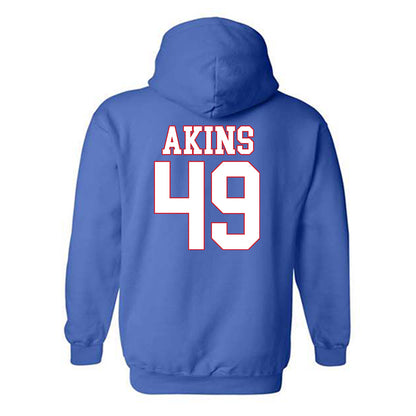 SMU - NCAA Football : nolan Akins - Hooded Sweatshirt-1