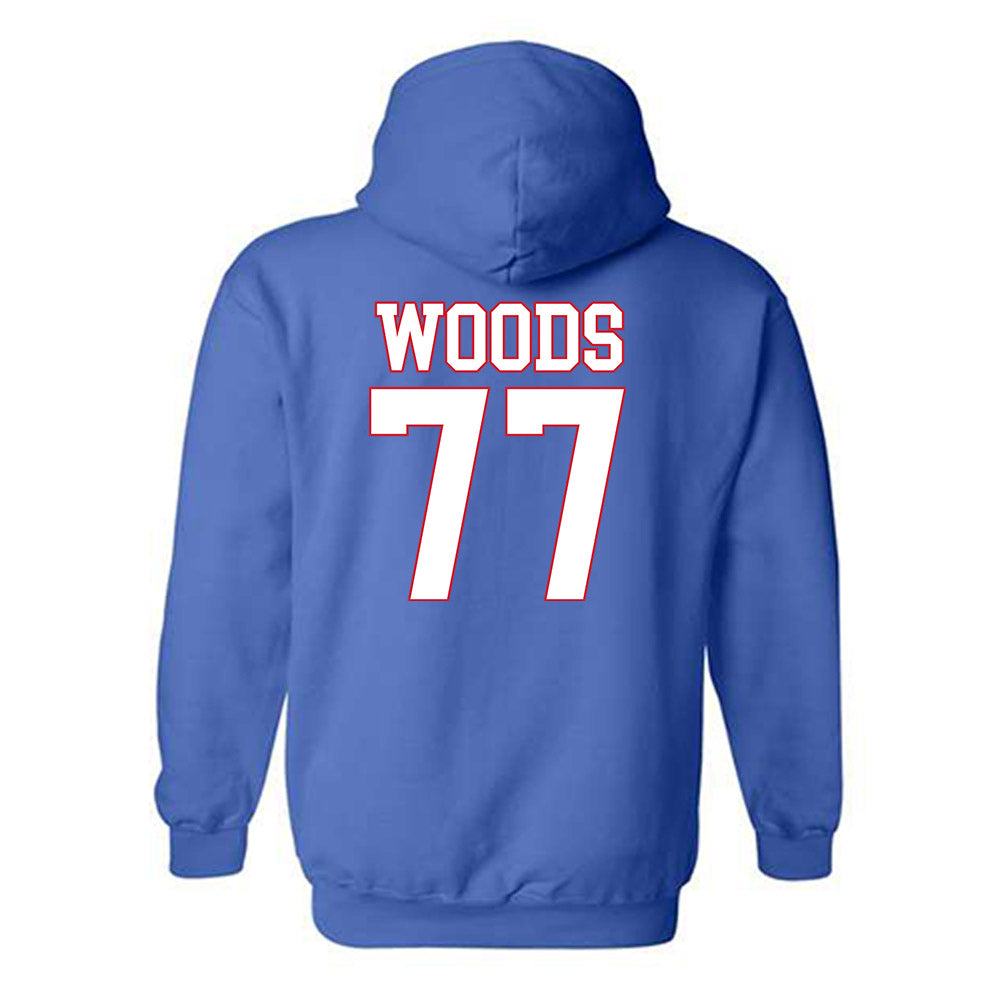 SMU - NCAA Football : Alexzander Woods - Hooded Sweatshirt-1