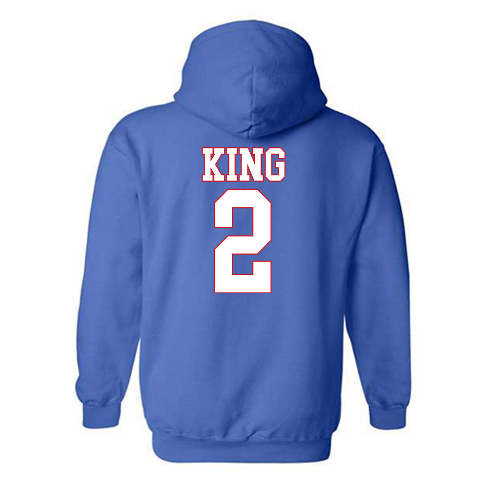 SMU - NCAA Women's Basketball : Zahra King - Hooded Sweatshirt-1